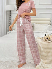 Pink Love Oversized Printed Night Suit