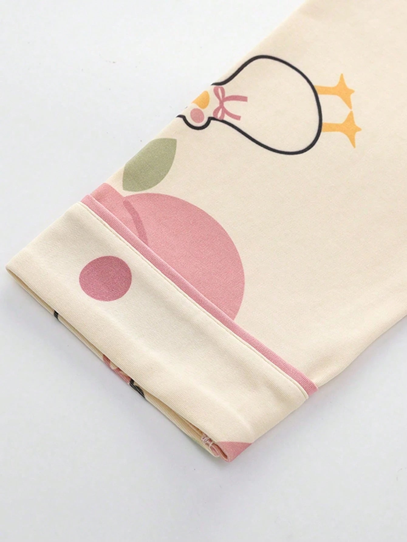 Pink Little Element V-Neck Button Printed Night Suit