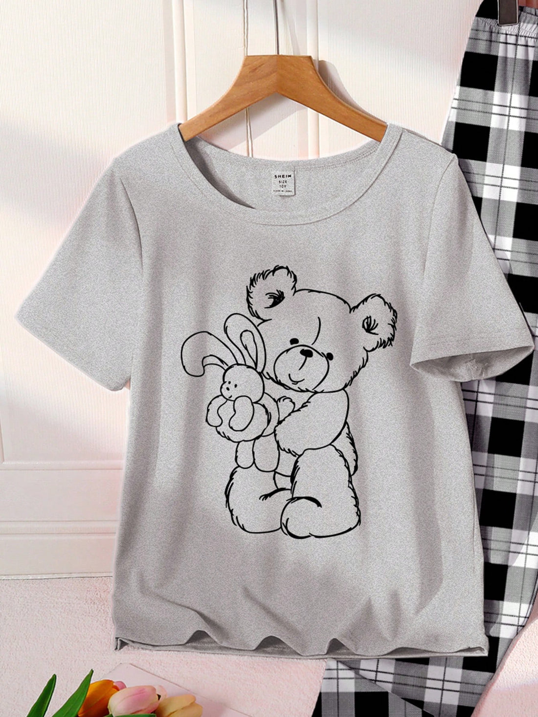 Bunny Hug Printed Half Sleeve Night Suit (7-16 Years)