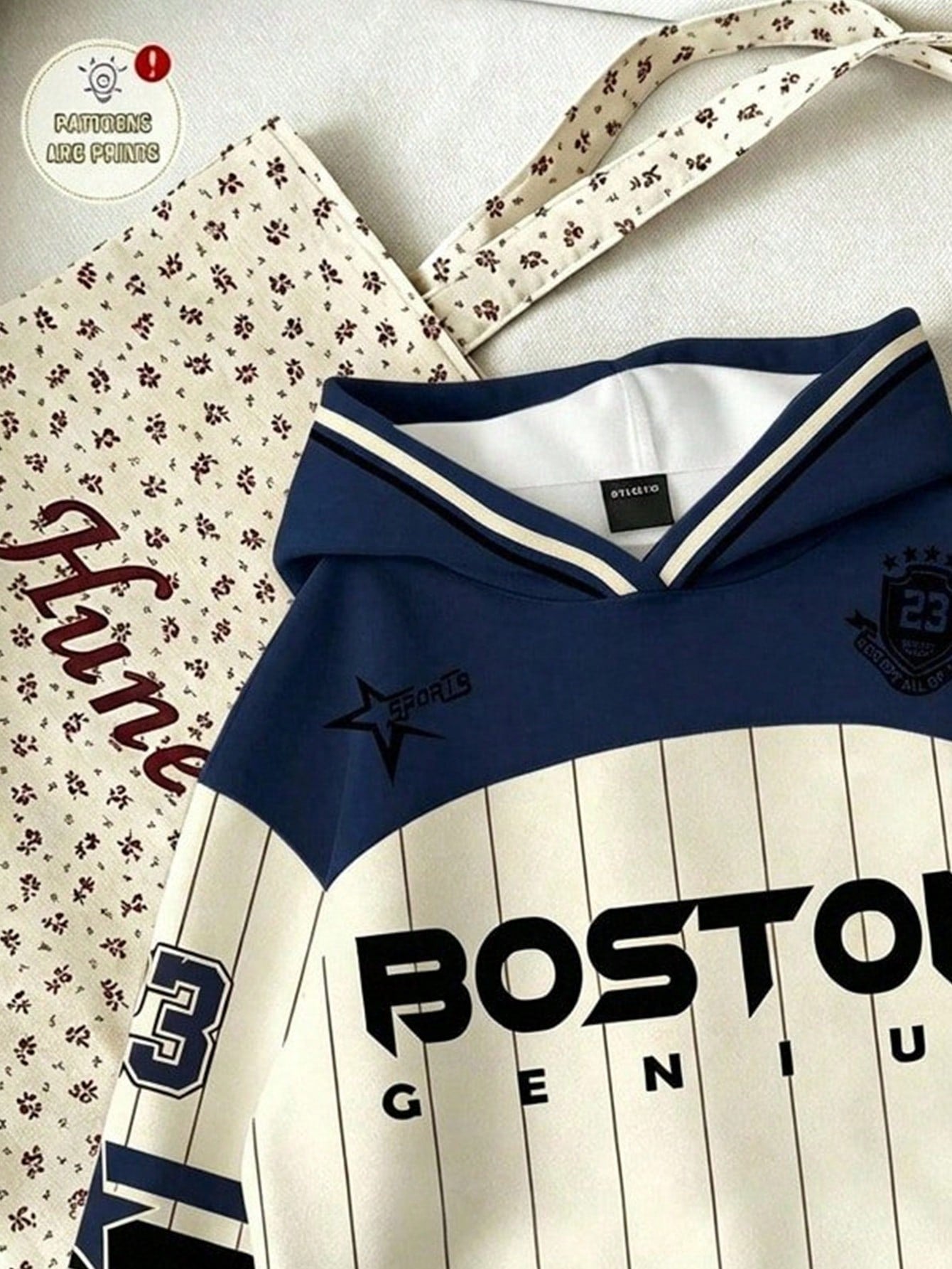 Winter Navy Blue Boston Hoodie