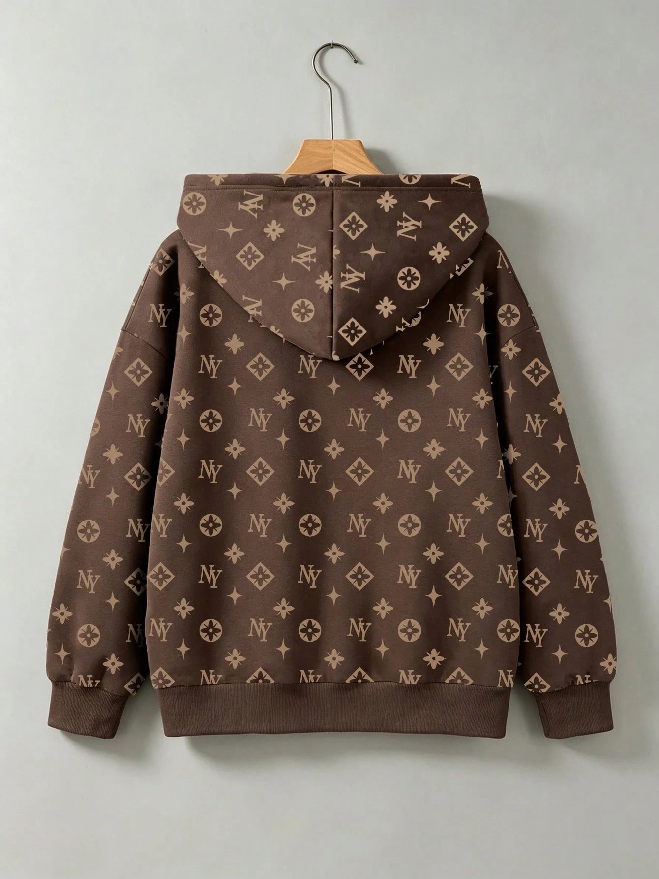 Winter Brown Zip-Up Hoodie