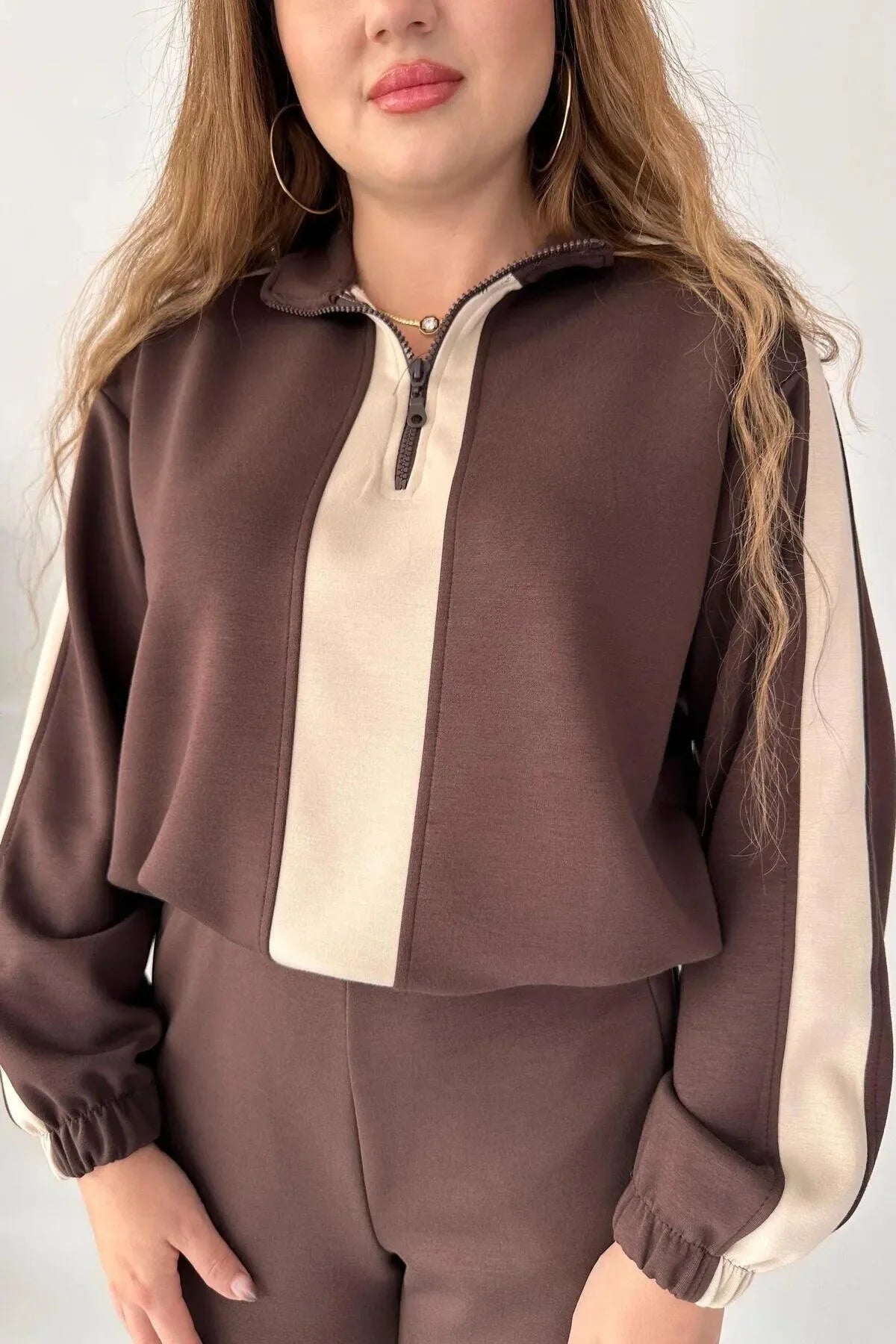 Winter Zipper Panel 2 PC Co-Ord Set