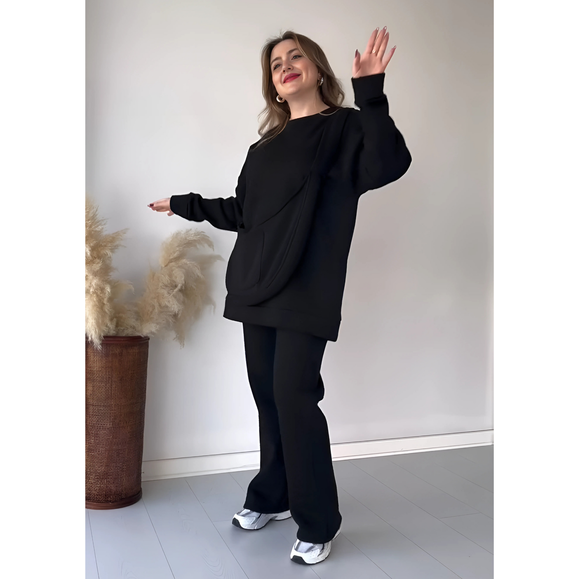 Winter Black Carryall Co-Ord Set + Bag