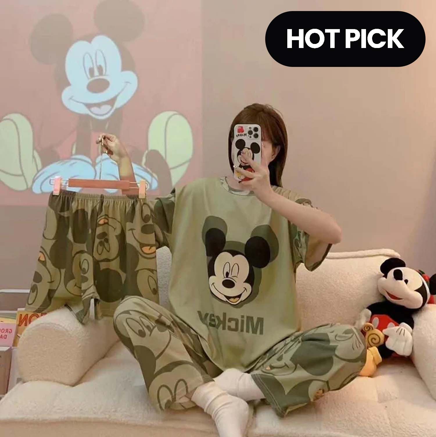3 Piece Mickey Mouse Nightwear
