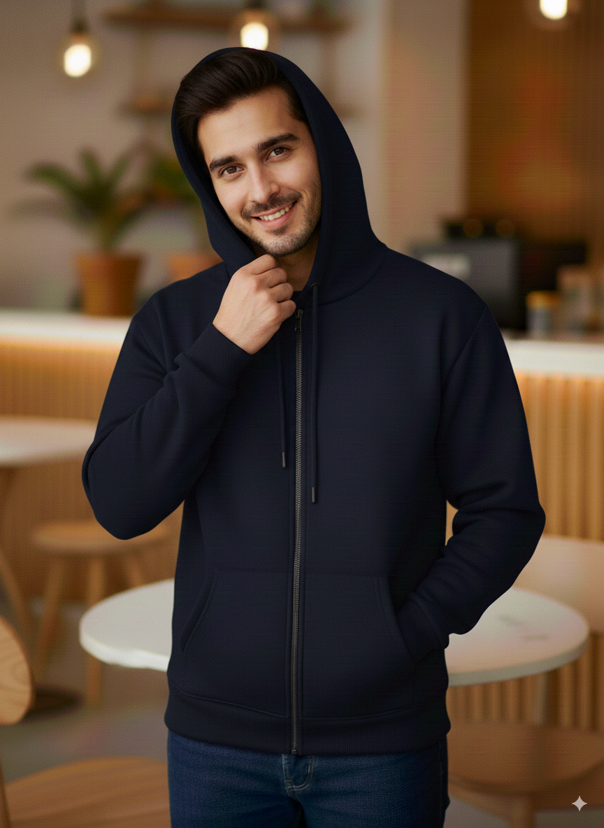 Winter Zipper Hoodie For Men