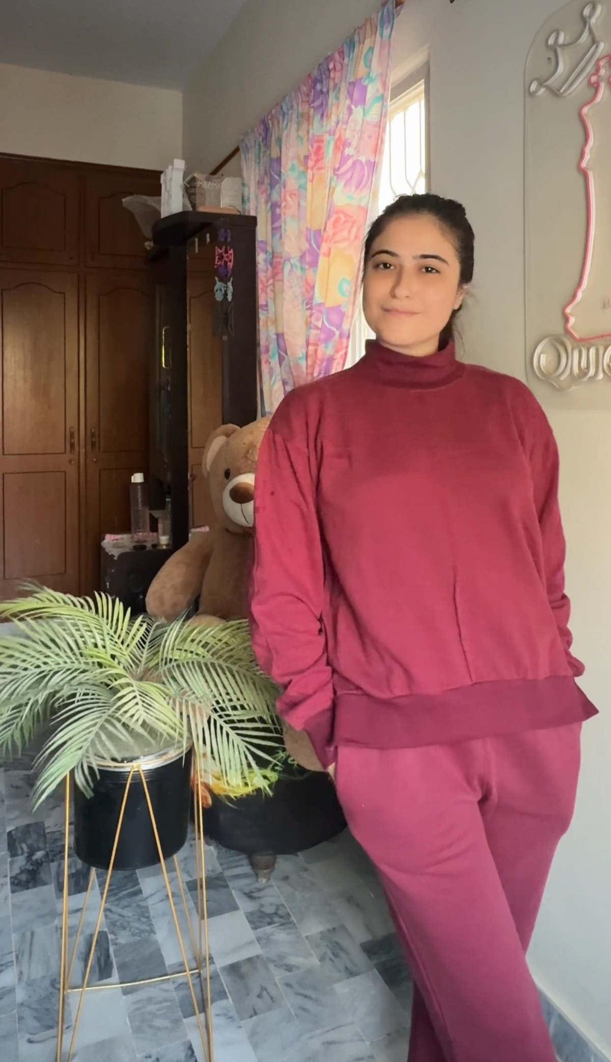 Winter Maroon Basic Co-Ord Set