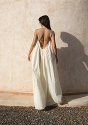 Gathered Maxi Dress With Spaghetti Straps