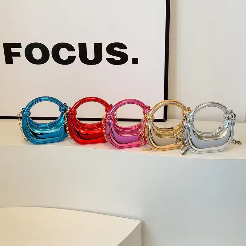 Aurora Luxe Moon Bag – Acrylic Mini Sling