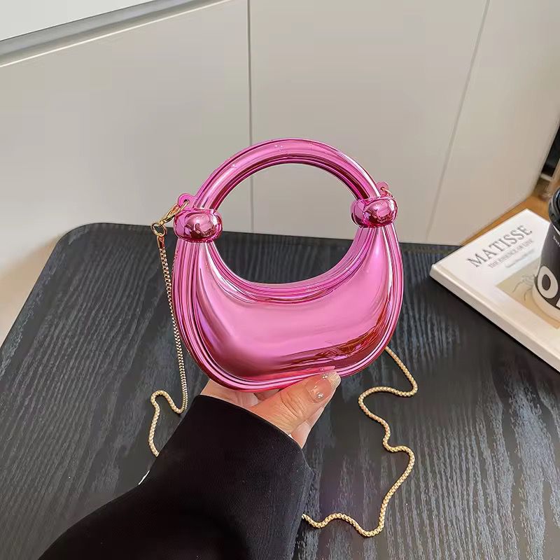 Aurora Luxe Moon Bag – Acrylic Mini Sling