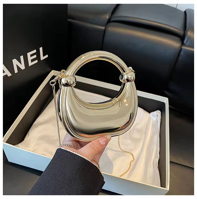 Aurora Luxe Moon Bag – Acrylic Mini Sling