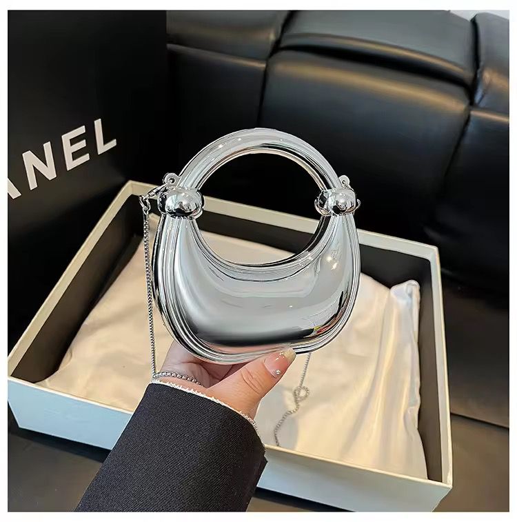 Aurora Luxe Moon Bag – Acrylic Mini Sling