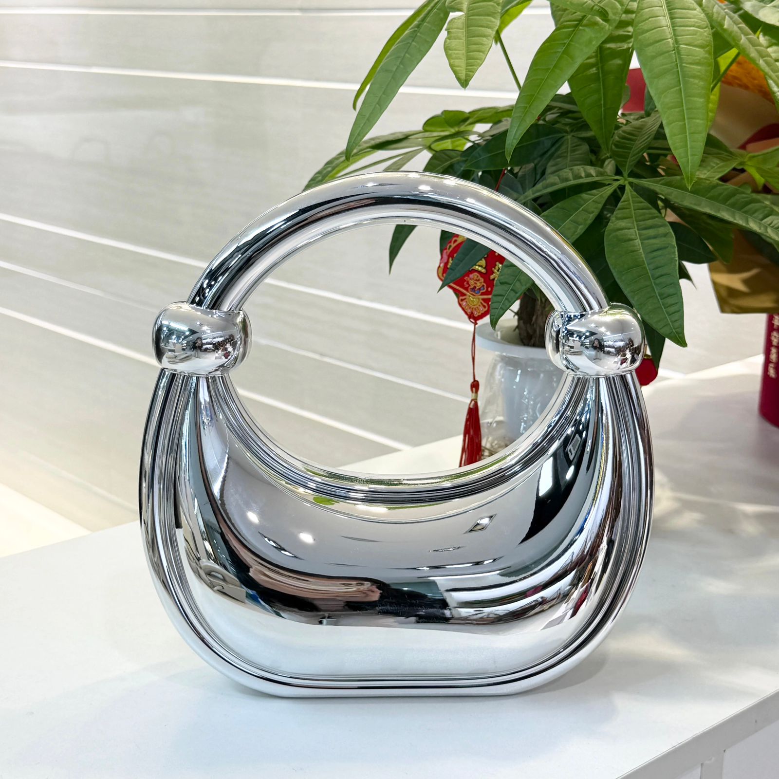 Aurora Luxe Moon Bag – Acrylic Mini Sling