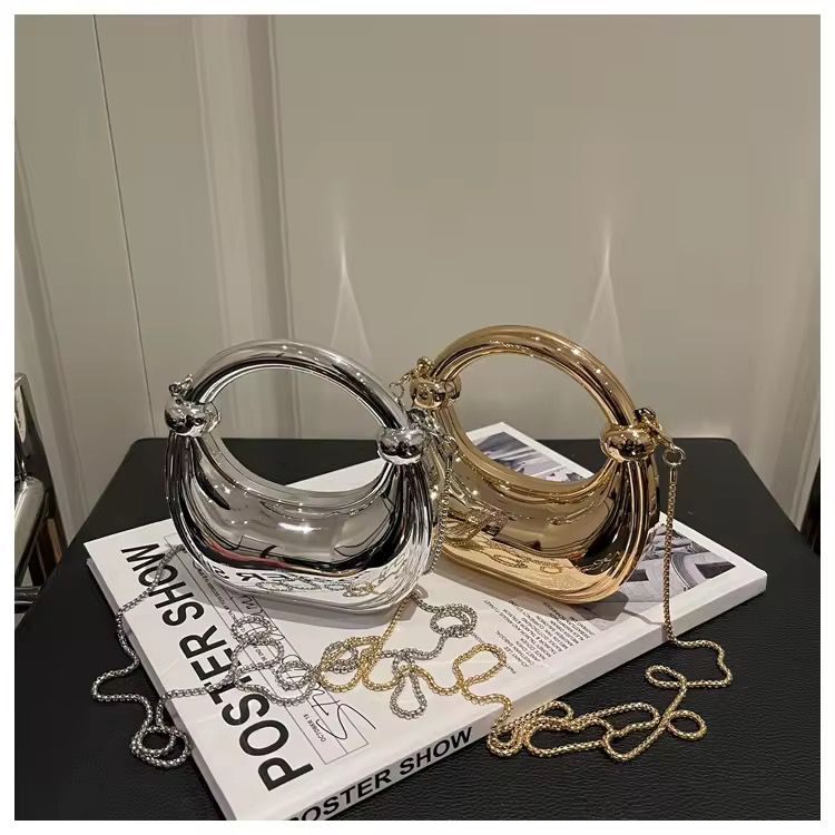 Aurora Luxe Moon Bag – Acrylic Mini Sling