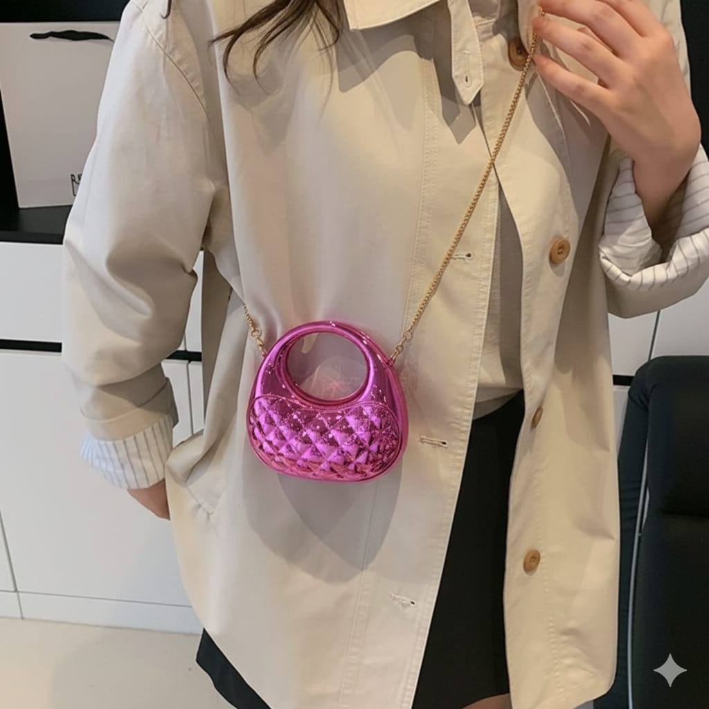 Stella Chic Moon Bag – Acrylic Mini Chain Bag