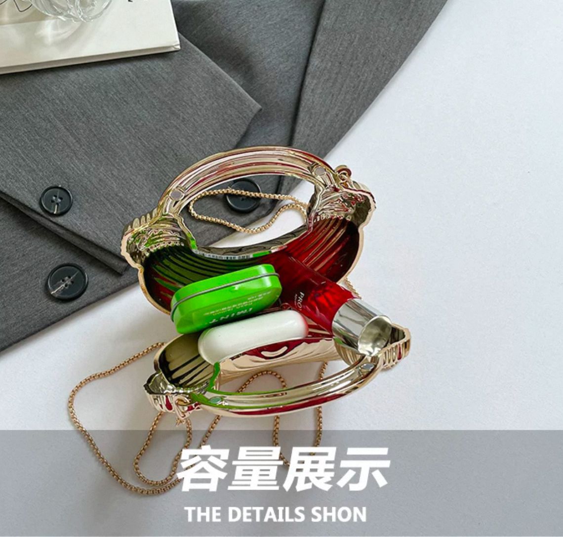 Luna Crystal Moon Bag – Acrylic Mini Sling