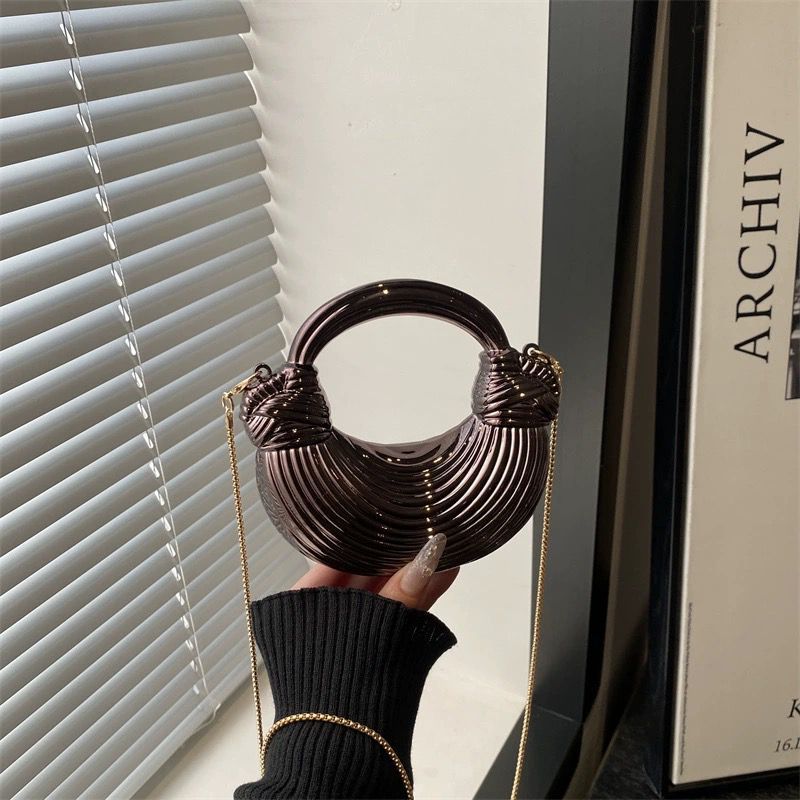 Luna Crystal Moon Bag – Acrylic Mini Sling