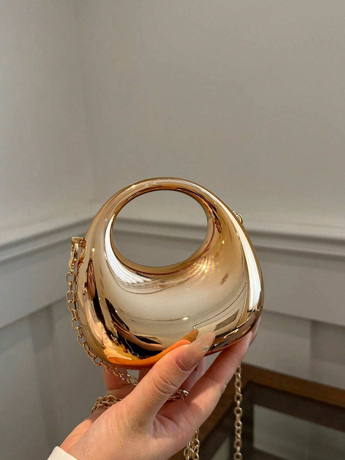 Nova Glow Moon Bag – Acrylic Mini Chain Bag