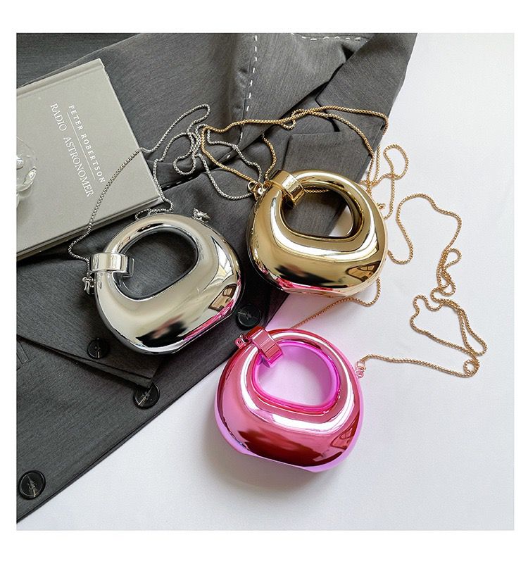 Celeste Shine Moon Bag – Acrylic Party Mini