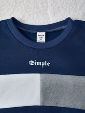 Simple Letter Printed Kids Winter Suit