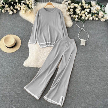 Winter Grey Plazzo 2 Pieces Co-Ord Sets