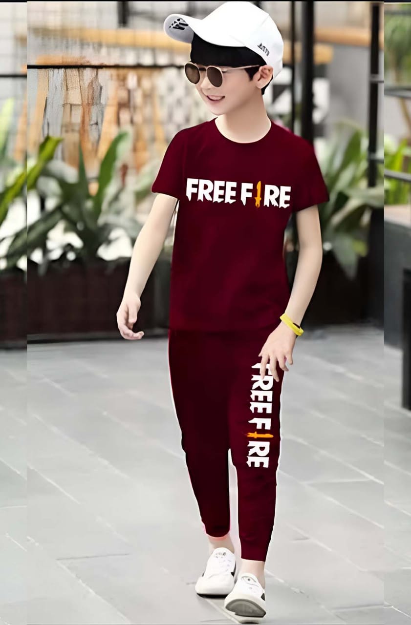 Free Fire Half Sleeve Kids Suit (Clearance Sale)
