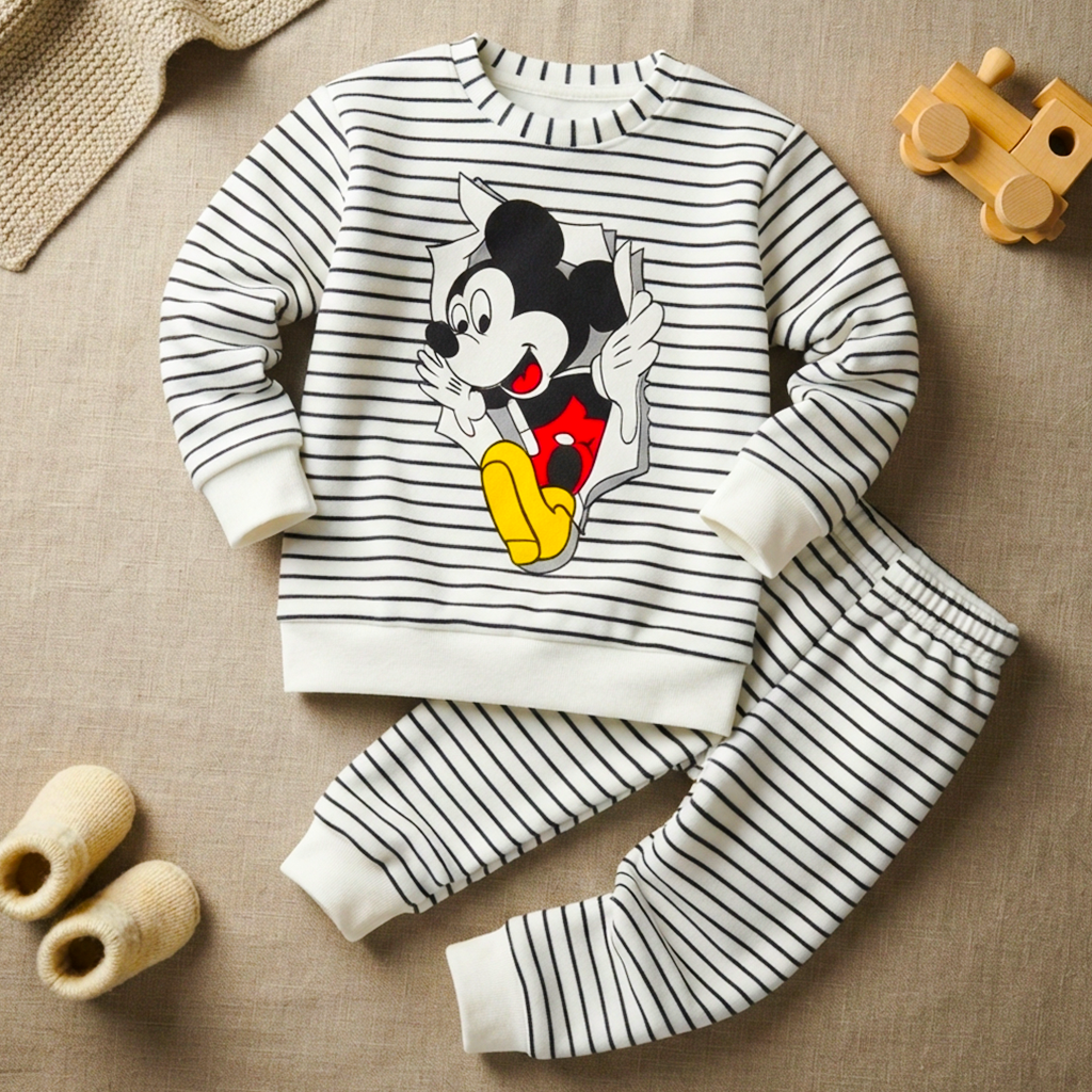 Mickey Mouse Printed Kids Winter Suit