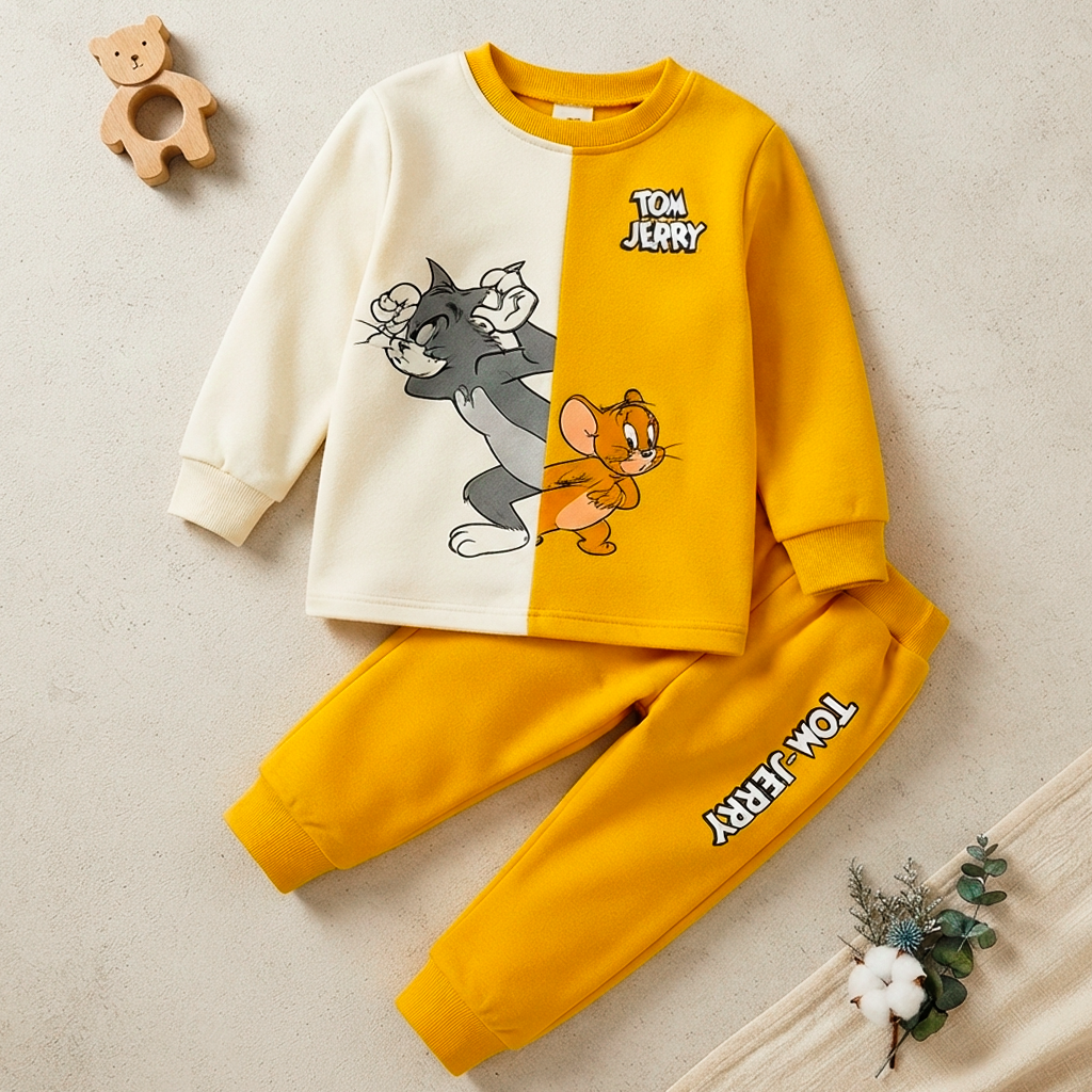 Tom and Jerry Printed Kids Winter Suit