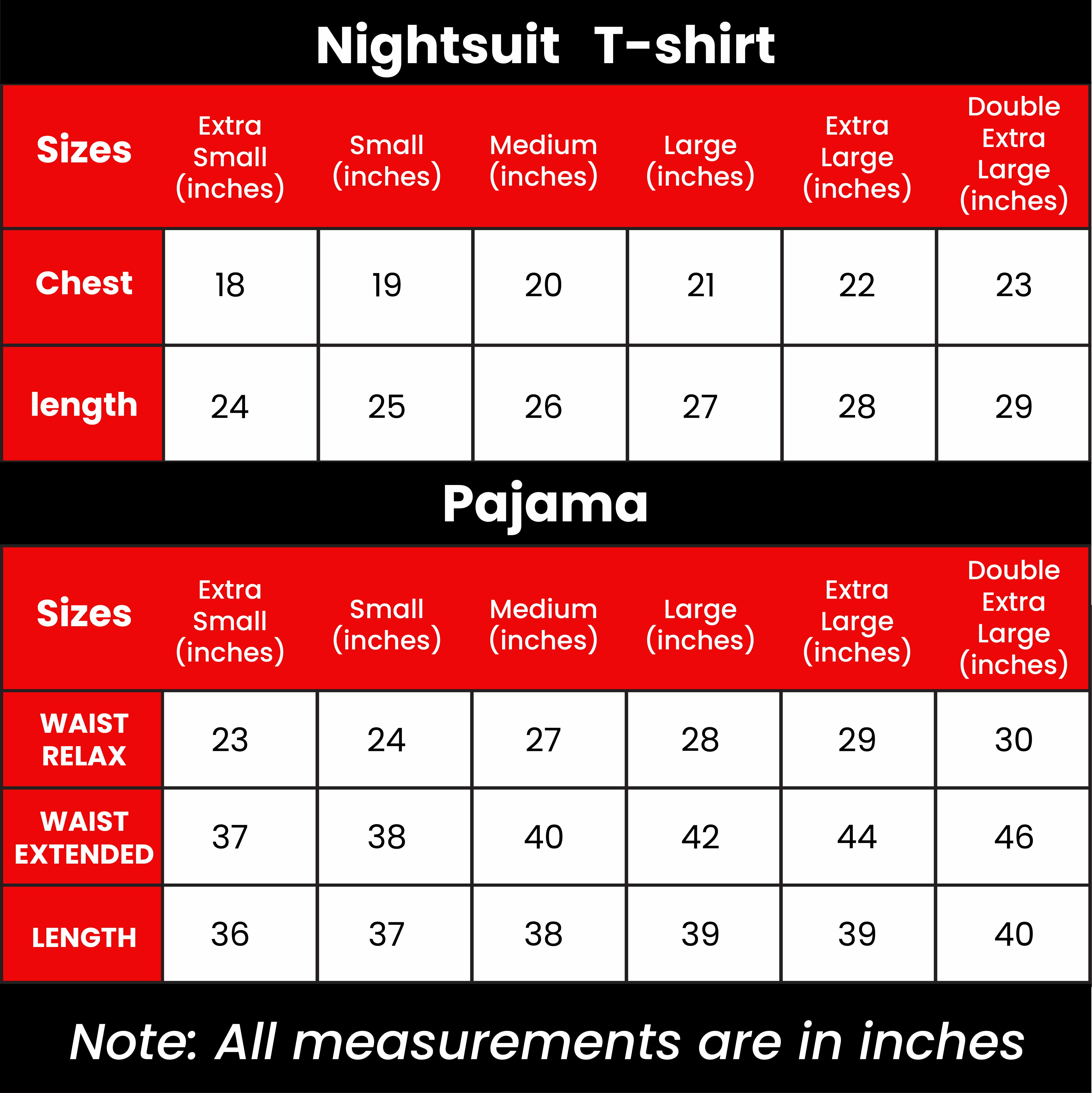 Black Plain Palazo Night Suit