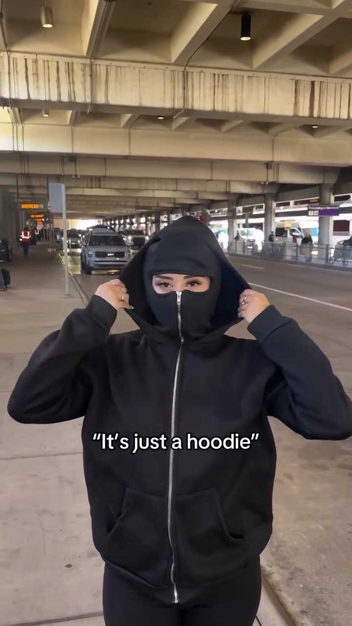 Balaclava Ninja Zipper Hoodie Jacket For Women